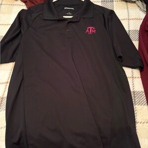 Black TAMU men’s Polo Size L